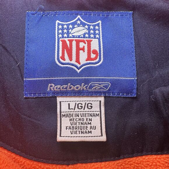 Chicago Bears Reebok Men’s NFL Large Full Zip Up Jacket/Coat Football - Picture 11 of 13